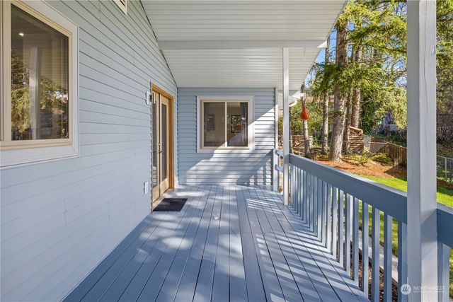 a view of a house with a porch