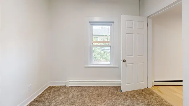 an empty room with window