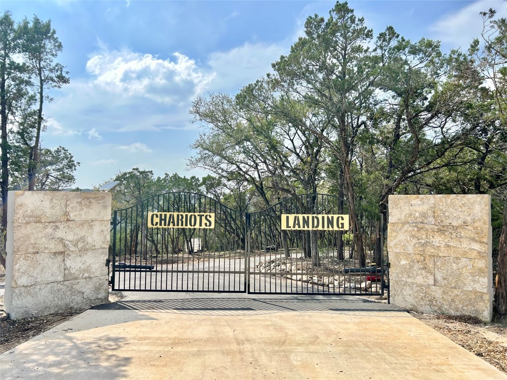 a view of a sign board