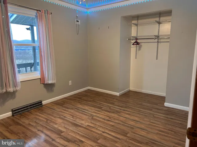 a view of wooden floor in a room