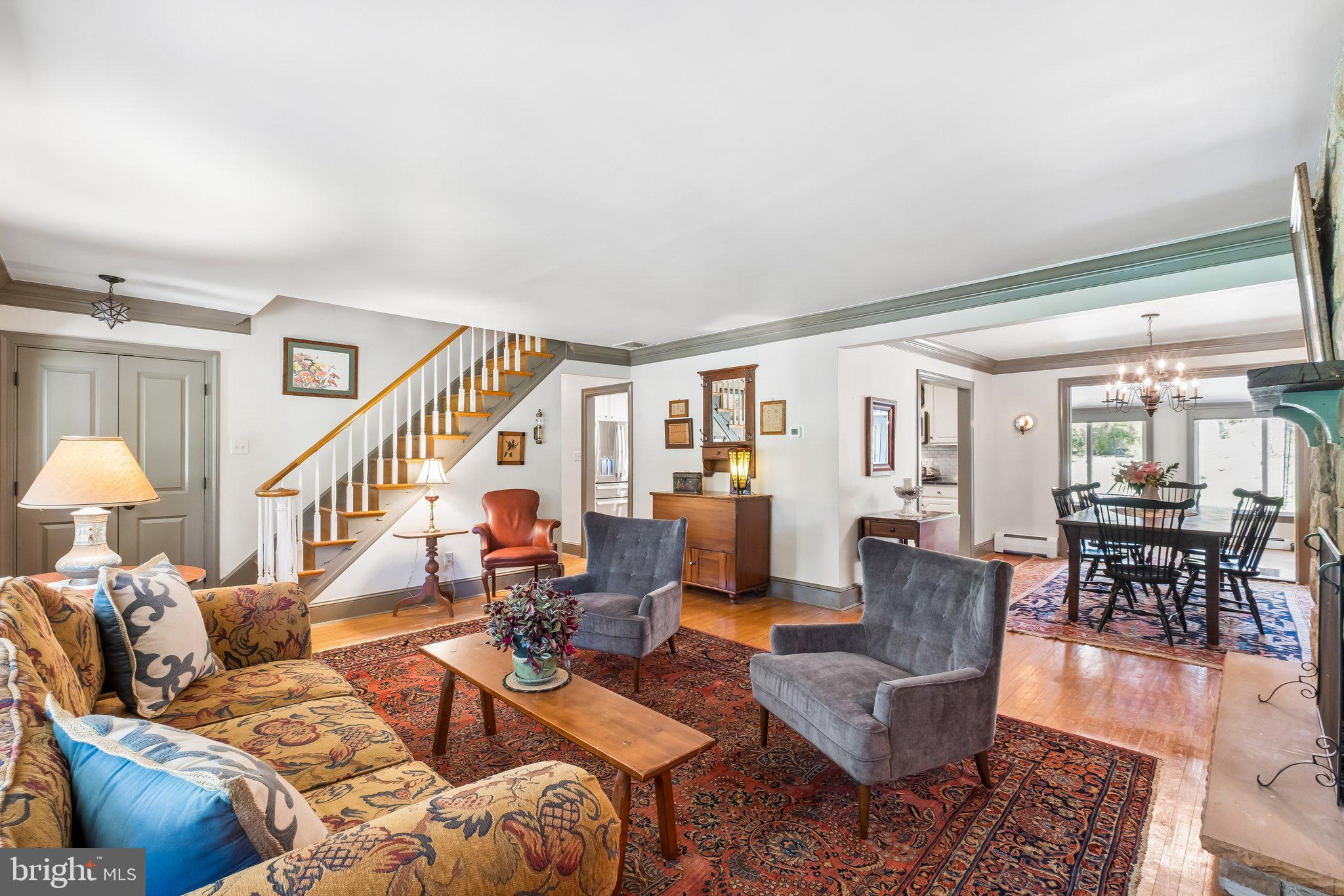 713 Alene Road Ambler, PA 19002 - Photo 5 of 40 a living room with furniture wooden floor and a large window