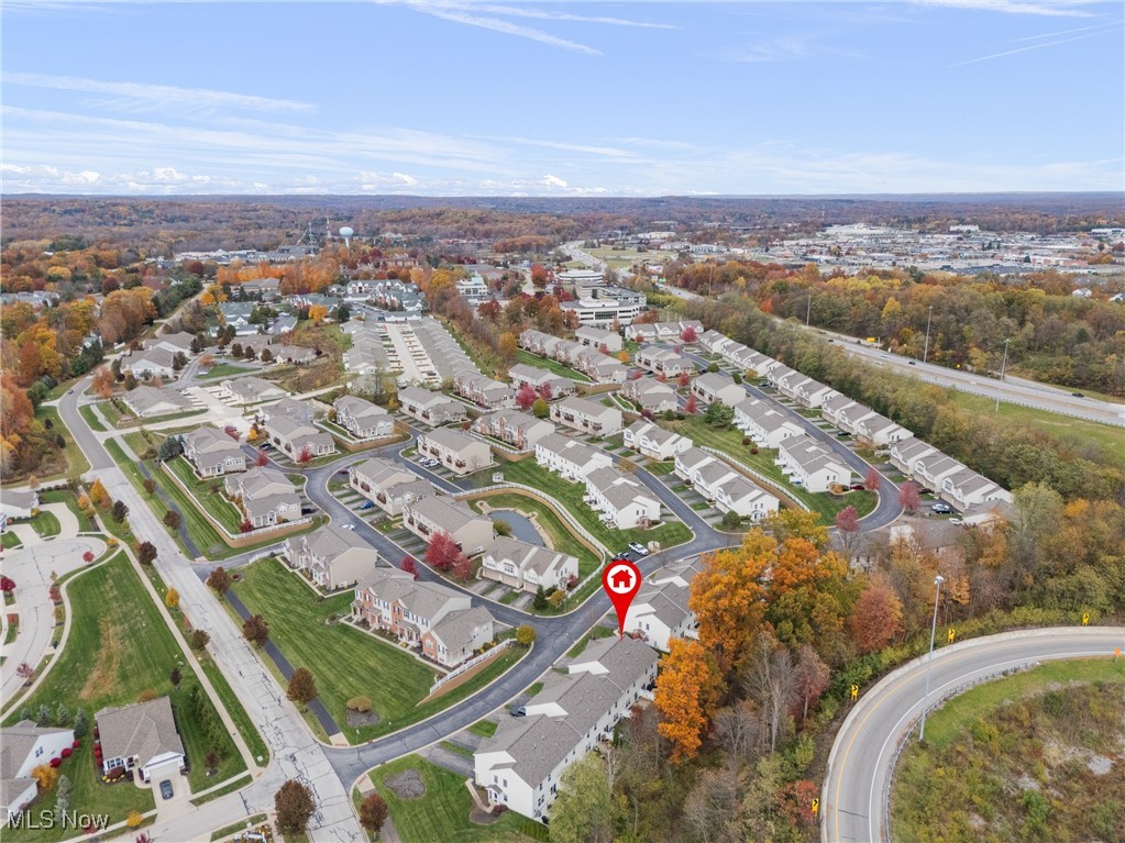 4038 Gardiner Run Akron, OH 44321 - Photo 36 of 38 Aerial overview of property's location featuring nearby suburban area