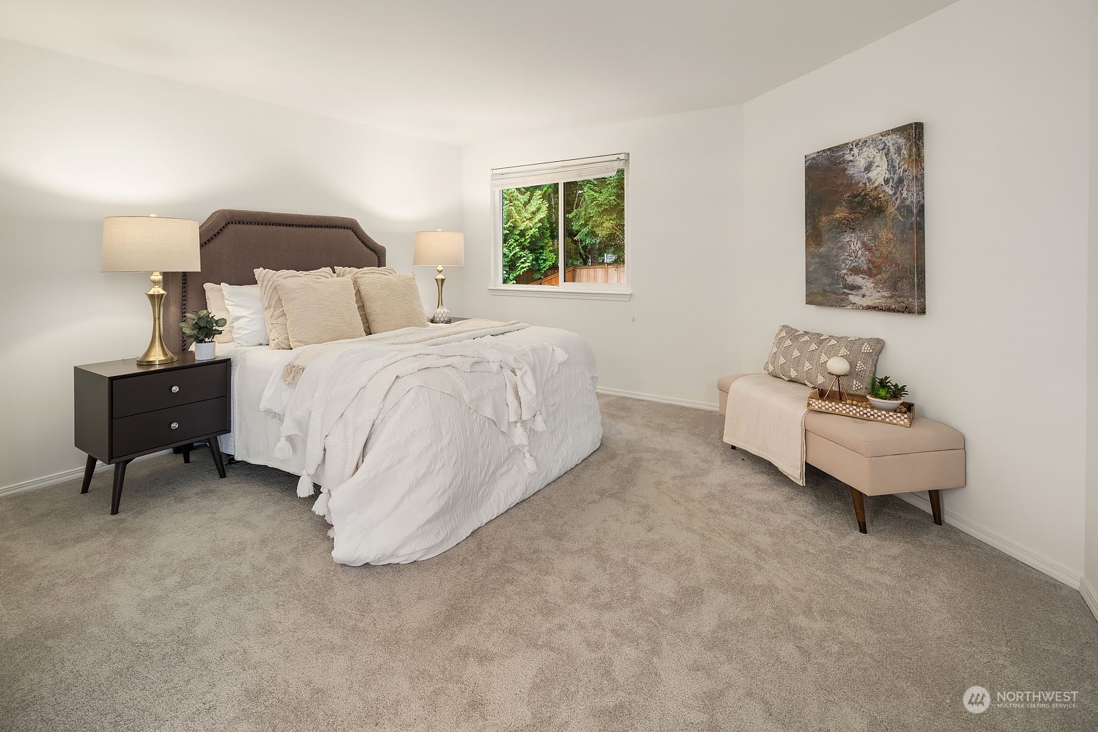 4801 Northeast 18th Place, Unit B Renton, WA 98059 - Photo 21 of 36 a bedroom with bed and window