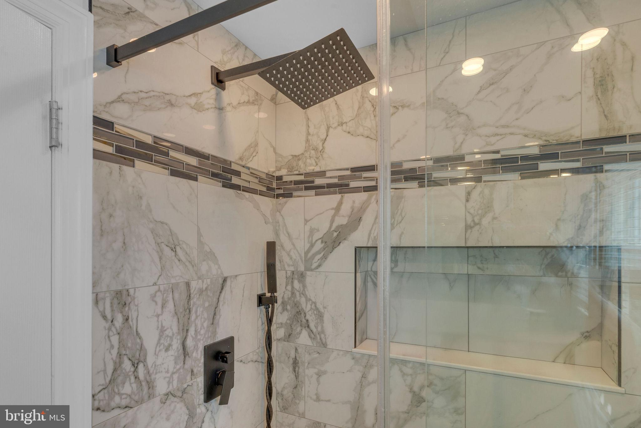 15 Bolton Road Hamilton, NJ 08610 - Photo 19 of 32 Luxurious marble shower oasis.