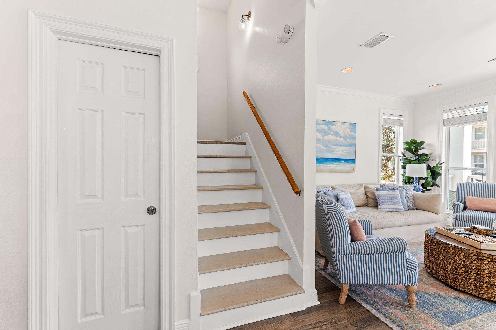61 West Seacrest Beach Blvd Inlet Beach Inlet Beach, FL 32461 - Photo 29 of 47 a living room with furniture and a fireplace