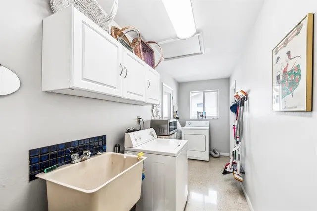 a room with storage and utility