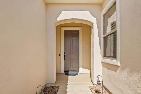 a view of front door
