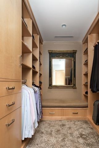a view of a walk in closet