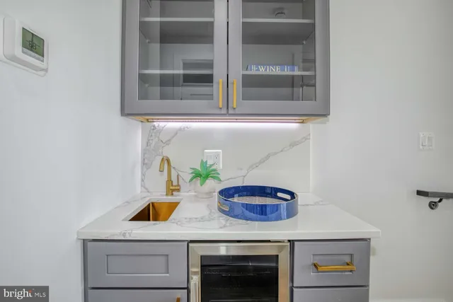 a room with storage and utility