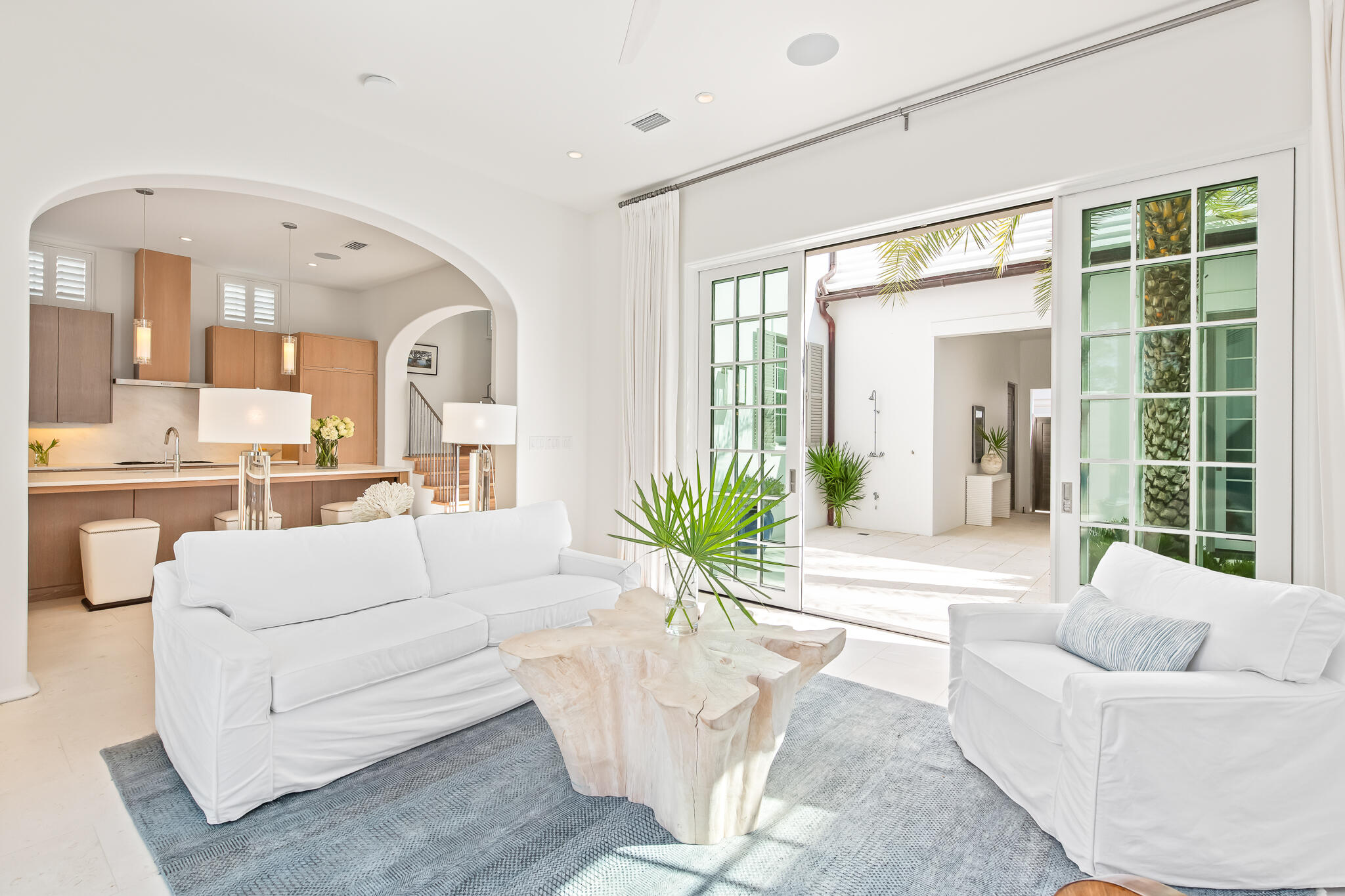 75 Featherbed Alley Inlet Beach, FL 32461 - Photo 13 of 49 a living room with furniture and a large window