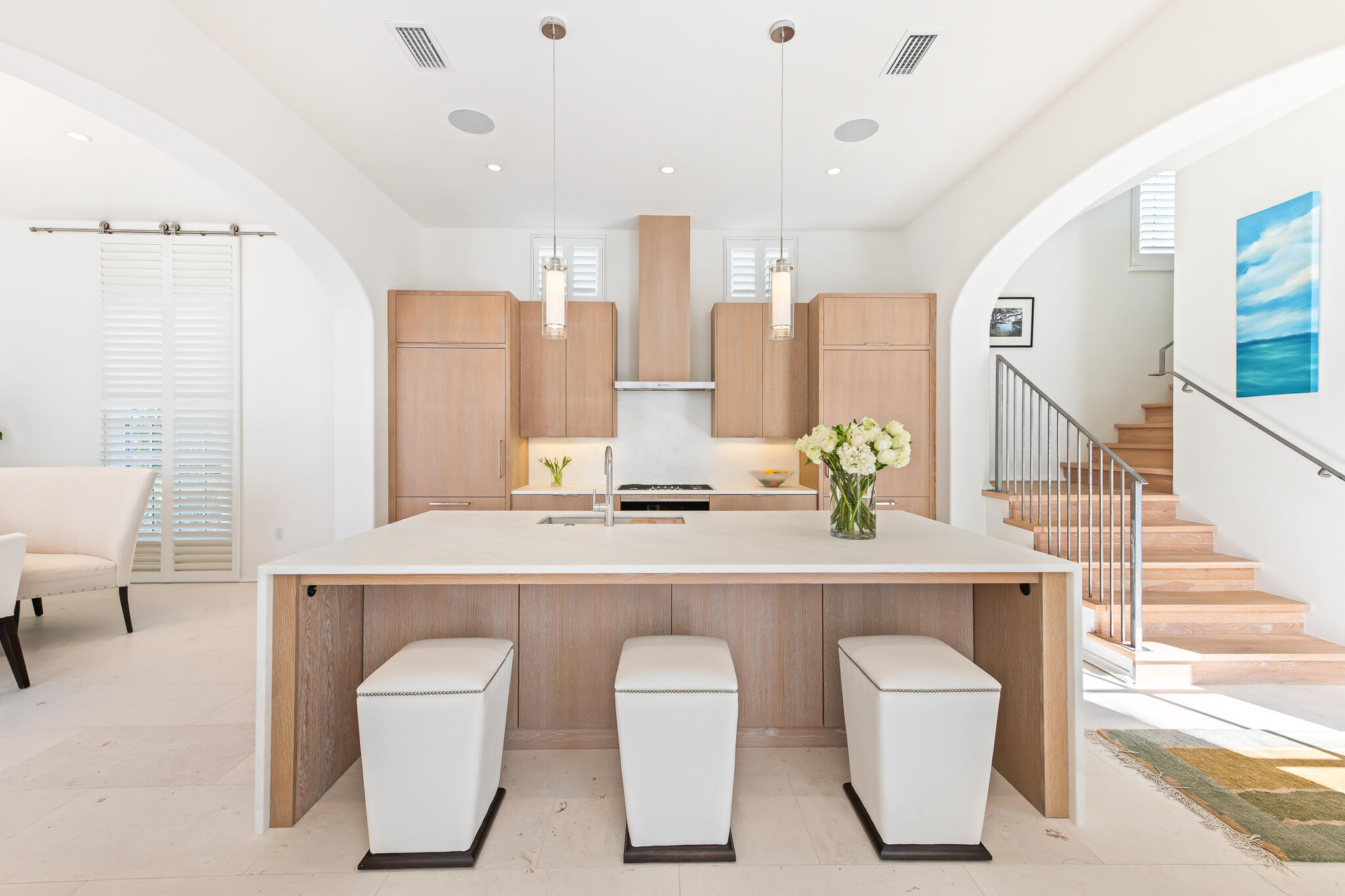 75 Featherbed Alley Inlet Beach, FL 32461 - Photo 18 of 49 a bathroom with a sink and a mirror