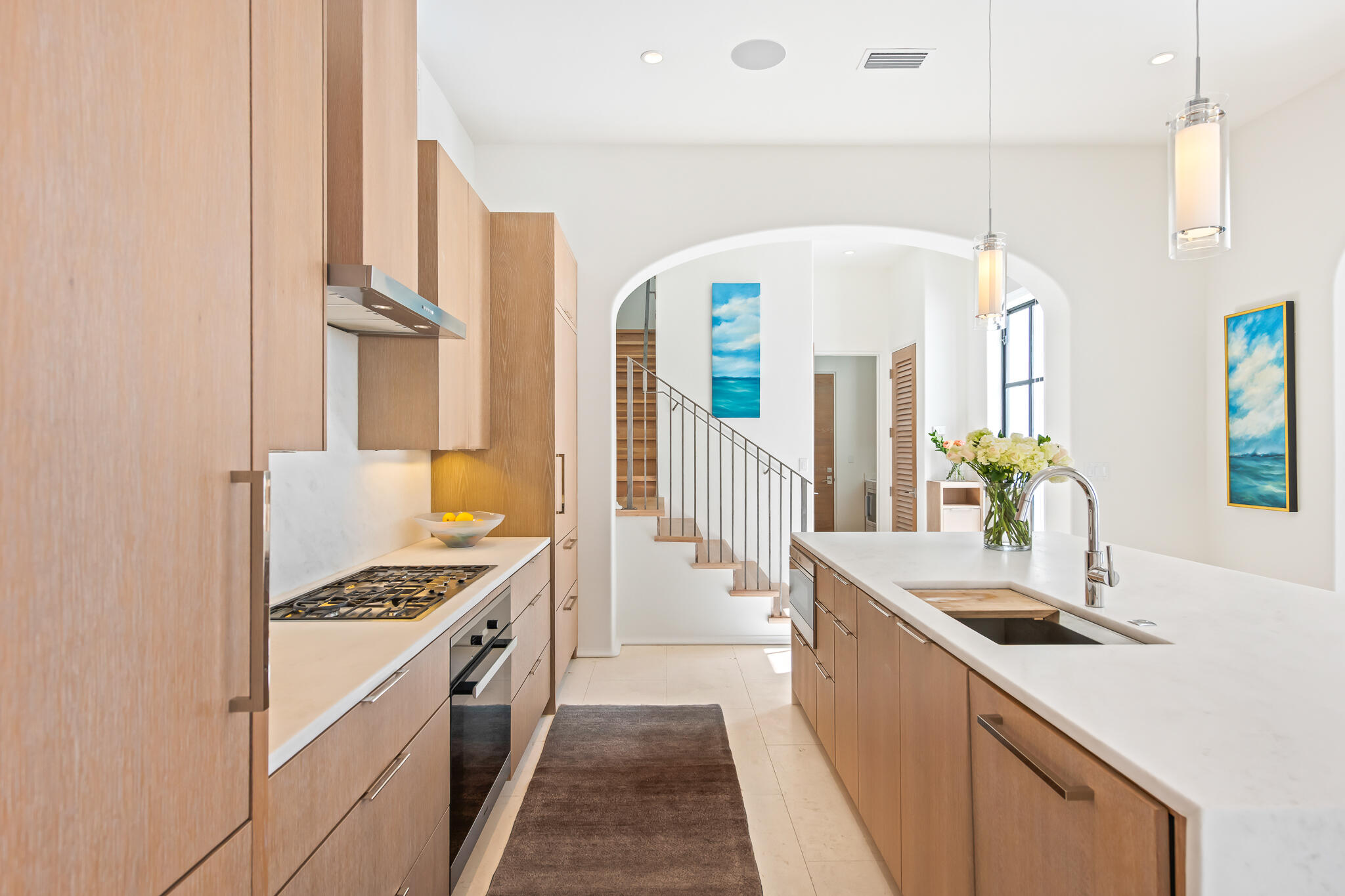 75 Featherbed Alley Inlet Beach, FL 32461 - Photo 20 of 49 a kitchen with stainless steel appliances a sink and a stove