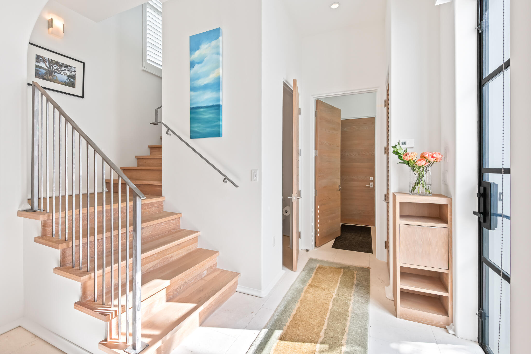 75 Featherbed Alley Inlet Beach, FL 32461 - Photo 25 of 49 a view of entryway with wooden floor and stairs