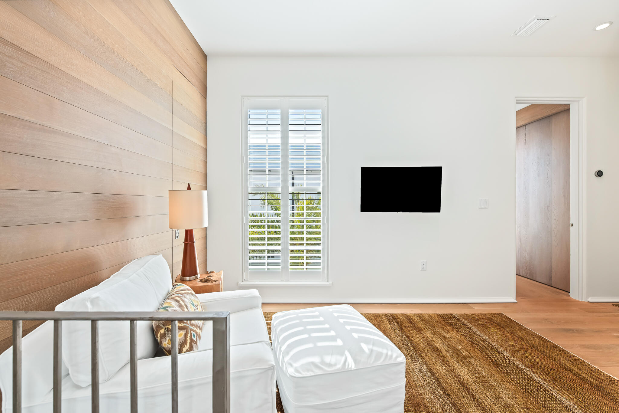 75 Featherbed Alley Inlet Beach, FL 32461 - Photo 26 of 49 a bedroom with a bed and a flat screen tv
