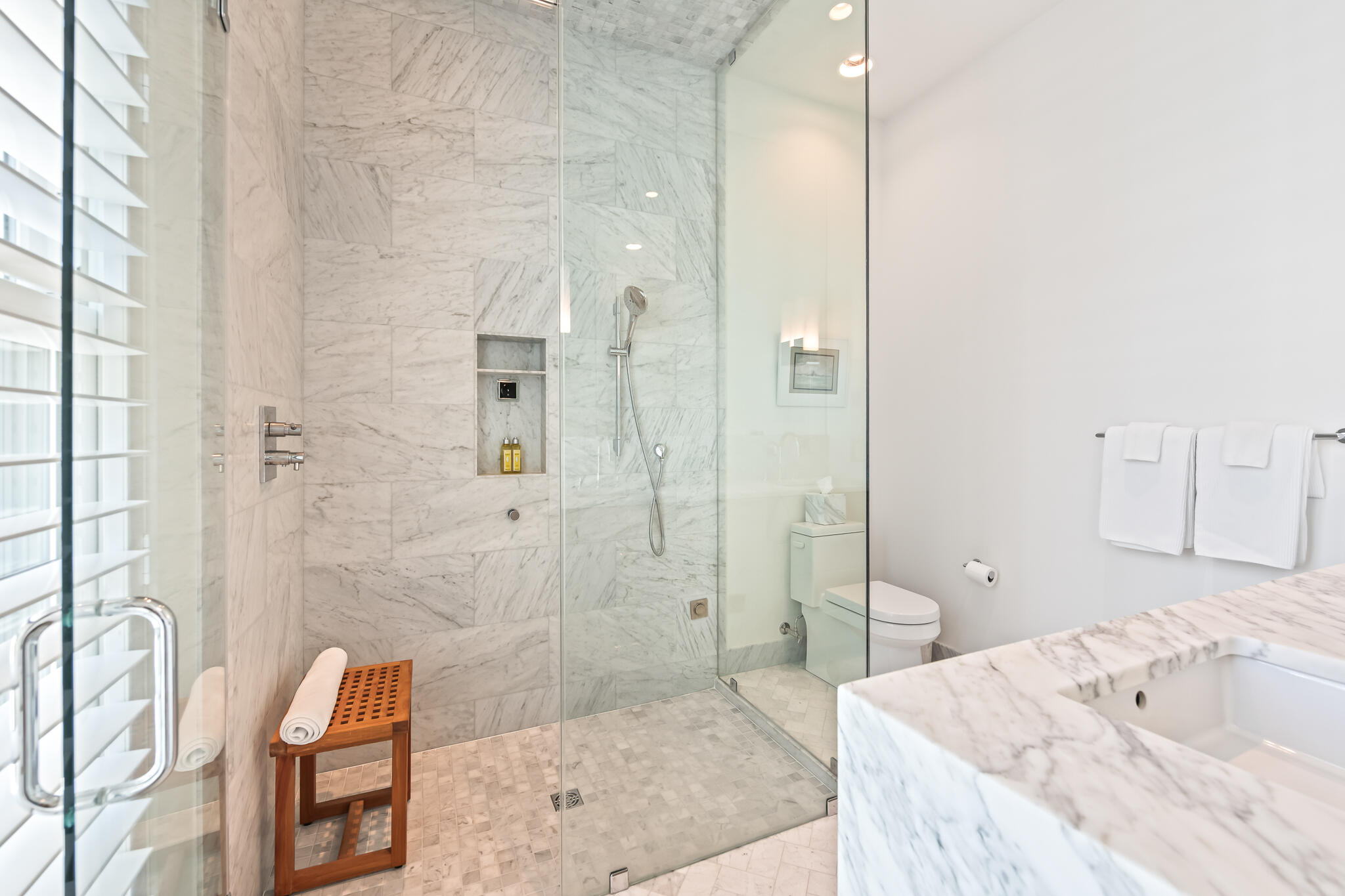 75 Featherbed Alley Inlet Beach, FL 32461 - Photo 30 of 49 a bathroom with a bathtub shower sink and mirror