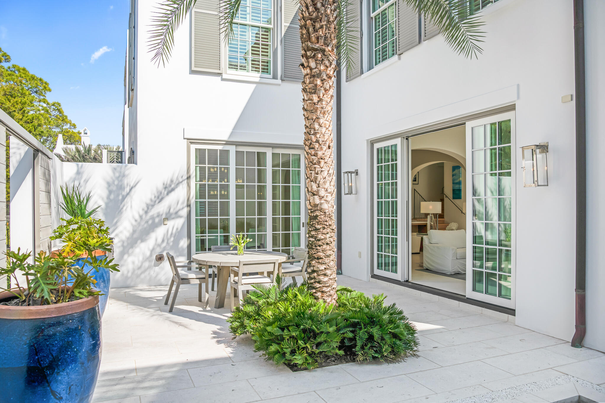 75 Featherbed Alley Inlet Beach, FL 32461 - Photo 9 of 49 a front view of a house with a garden
