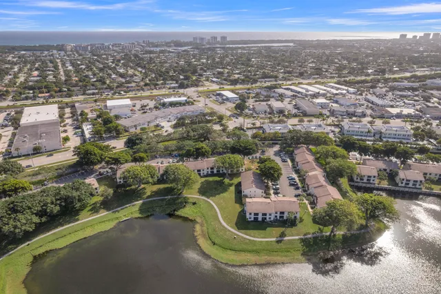 an aerial view of a city
