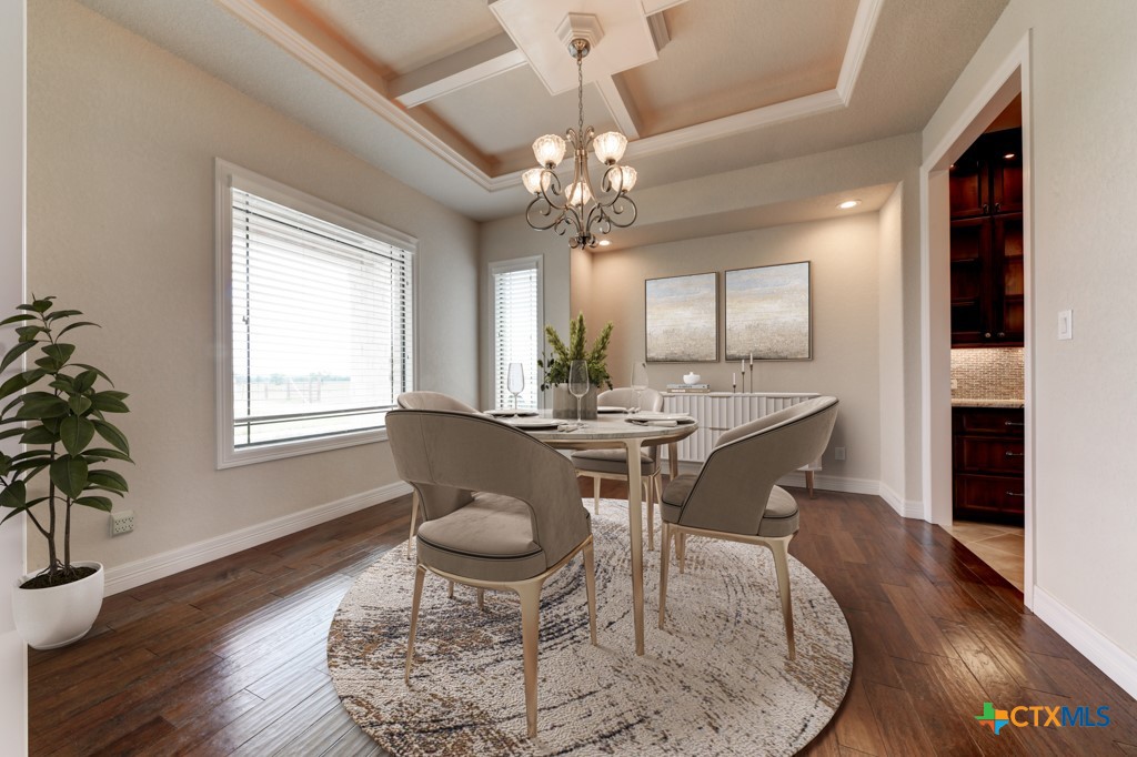 2420 Bolton Road Marion, TX 78124 - Photo 18 of 30 a view of a dining room with furniture window and wooden floor