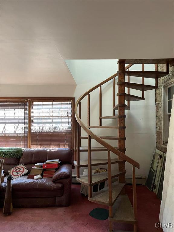 3835 Forest Inn Road Palmerton, PA 18071 - Photo 20 of 44 FAMILY ROOM WITH SPIRAL STAIR CASE