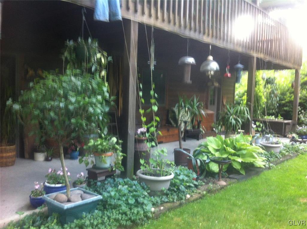 Back porch when occupied