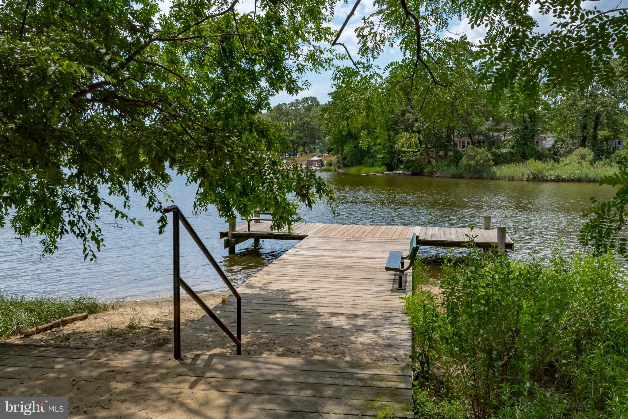 1505 Grange Road Edgewater, MD 21037 - Photo 36 of 45 a view of a wooden bridge and lake view