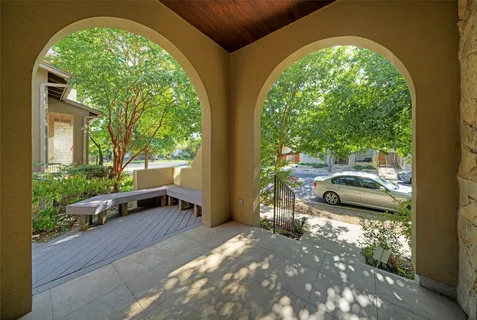 a house view with a outdoor space