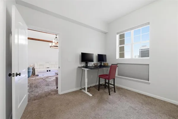a workspace with a window