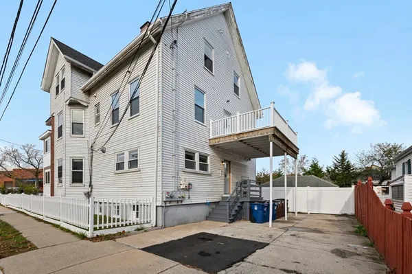 a view of a house with a patio