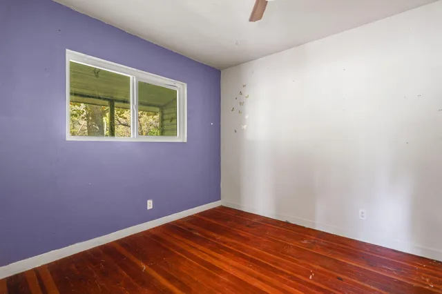 wooden floor in an empty room