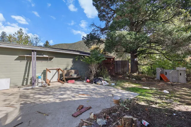 a view of road with tree