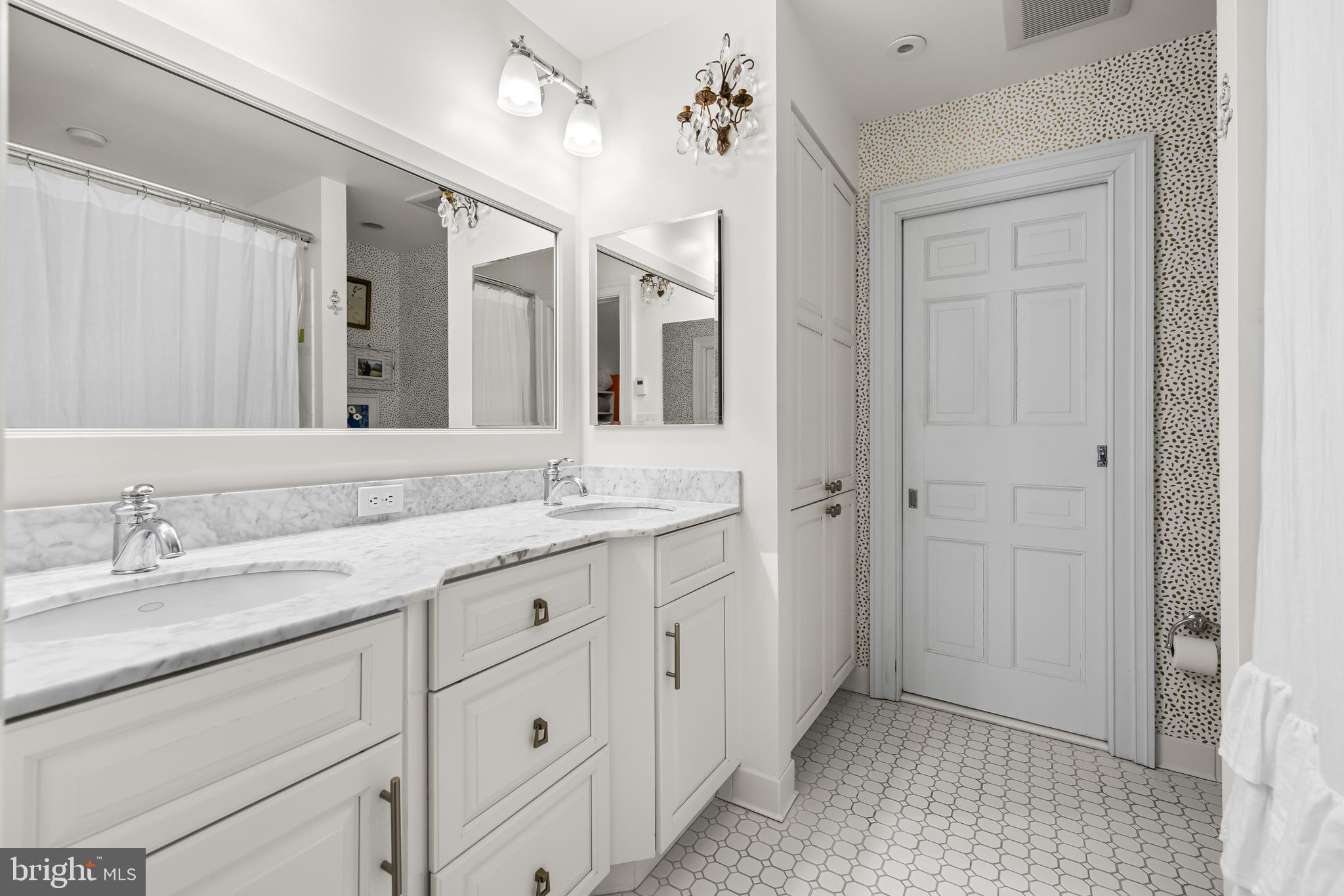 1900 Ruxton Road Towson, MD 21204 - Photo 52 of 66 Jack & Jill Bath with Pocket Doors