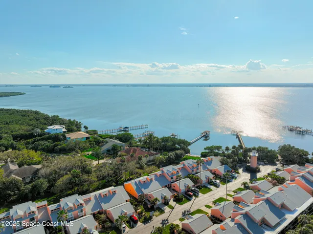 a view of city and ocean