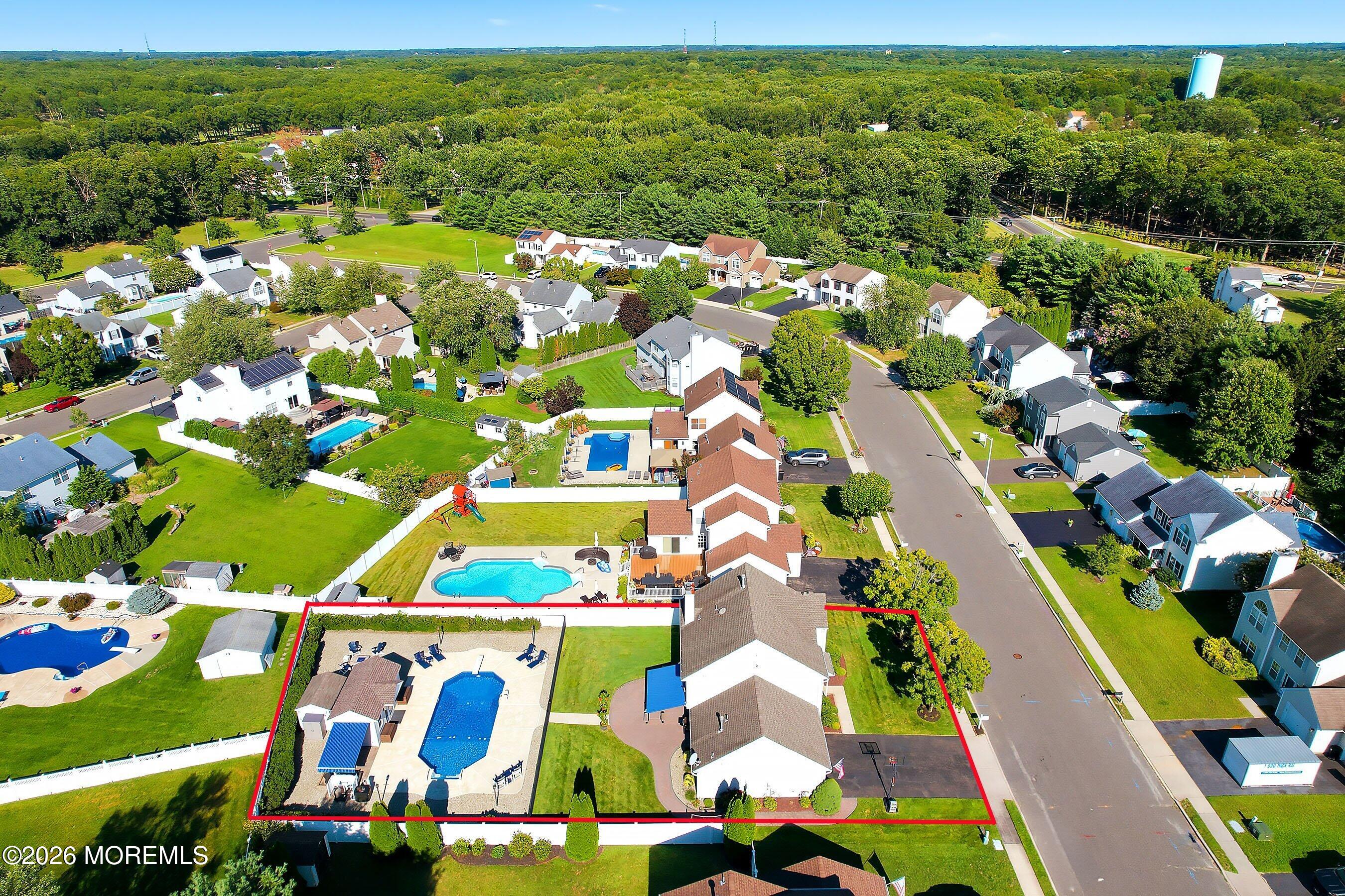 24 Crater Lake Road Howell, NJ 07731 - Photo 30 of 36 Side Aerial 1