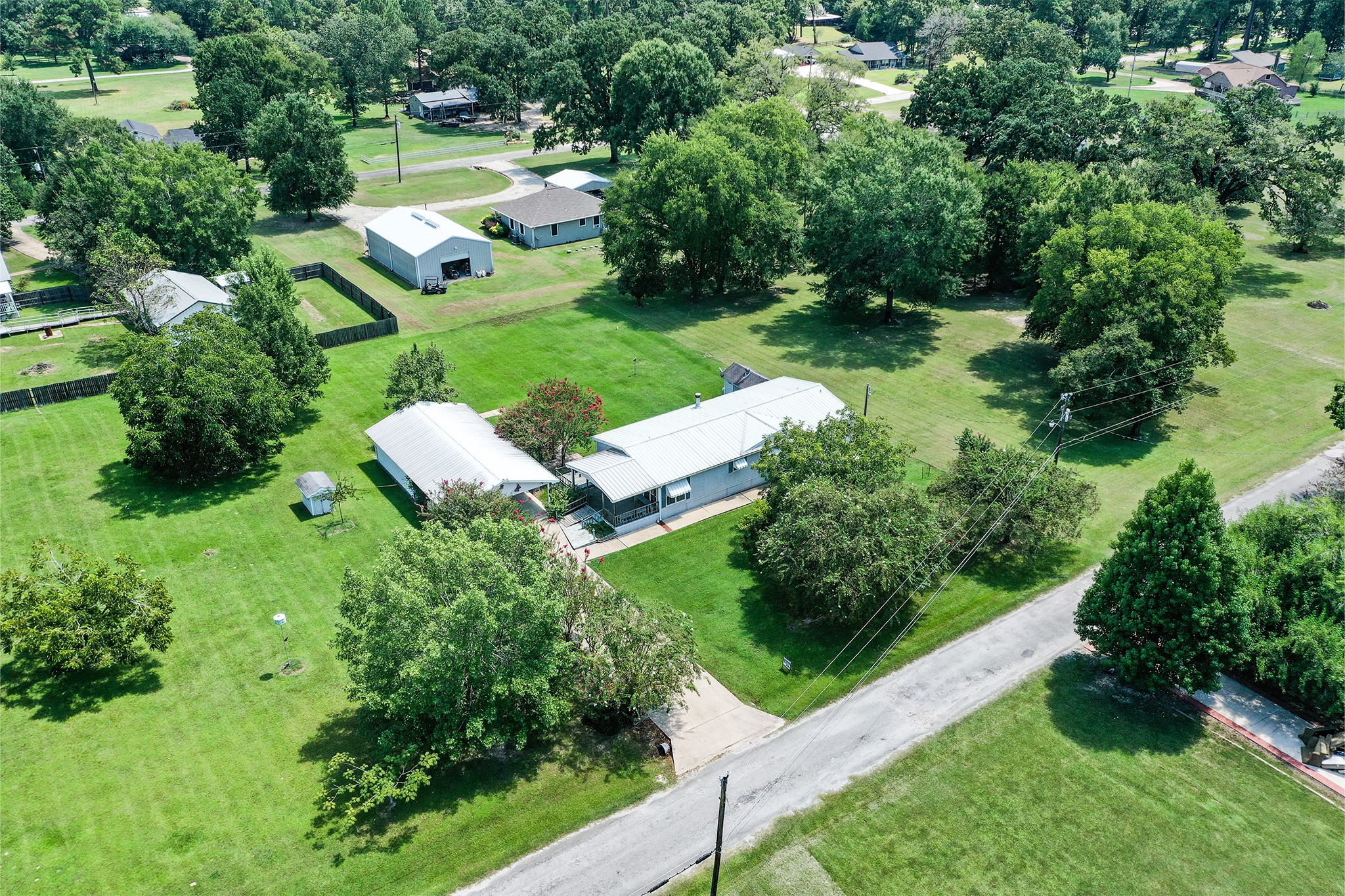 227 Cutter Drive Trinity, TX 75862 - Photo 32 of 39 an aerial view of a house with yard