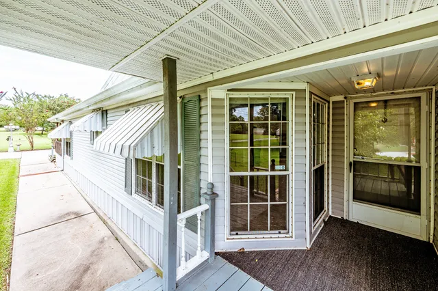 a view of front door