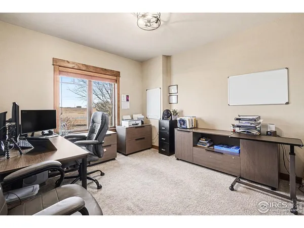 a view of a workspace with a window