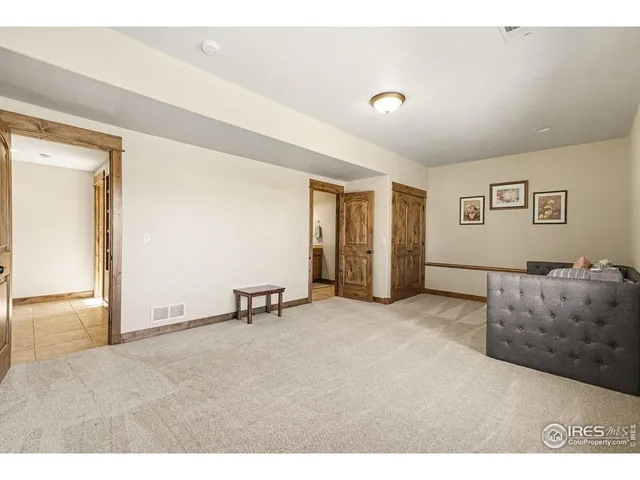 a view of an empty room