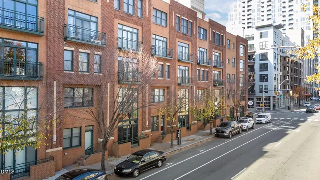 a view of a street in a building