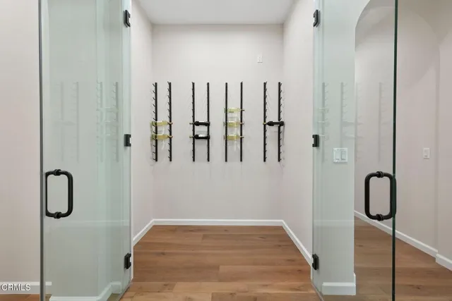 a front view of a house with patio