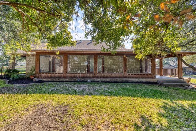 a house view with a garden space