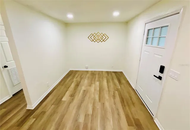 a view of wooden floor