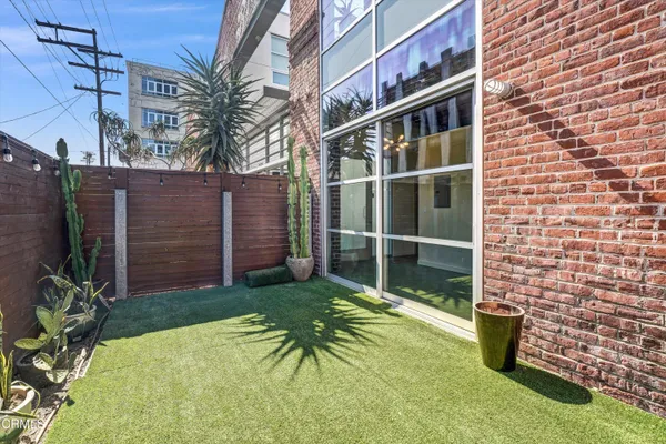 a backyard of a house