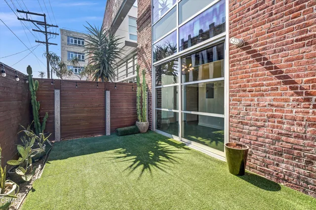 a backyard of a house