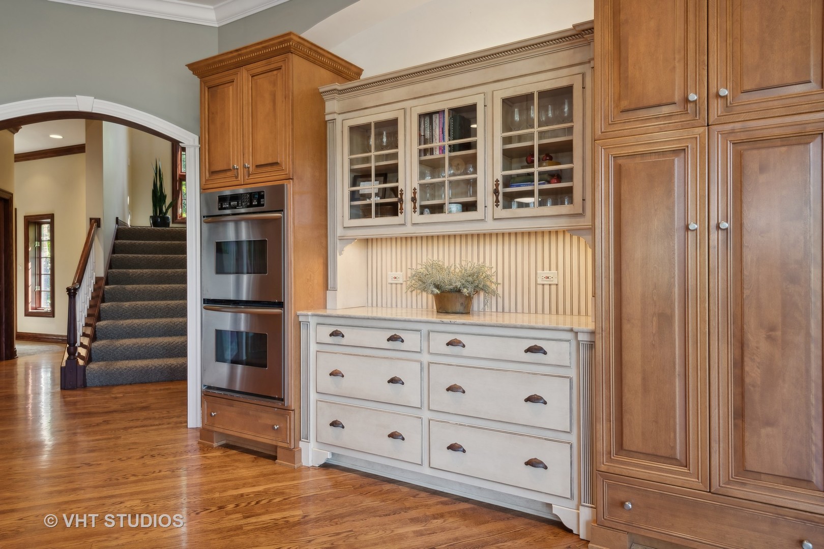 5 Porter School Road Barrington, IL 60010 - Photo 23 of 79 a view of an entryway with wooden floor and cabinet