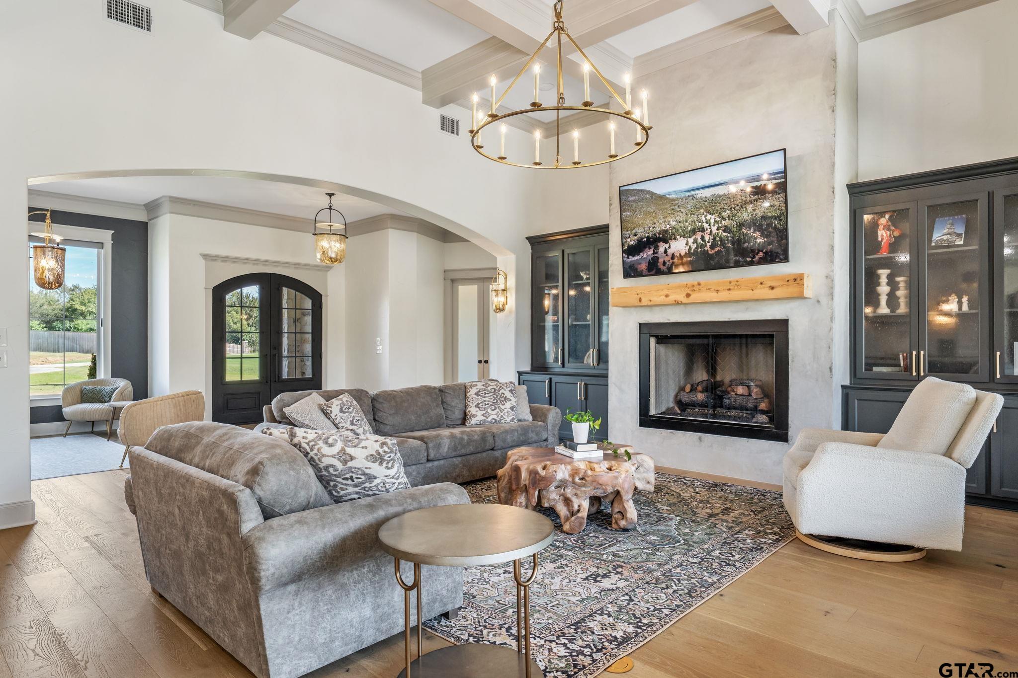 15601 Stampede Run Tyler, TX 75703 - Photo 13 of 48 a living room with furniture and a fireplace
