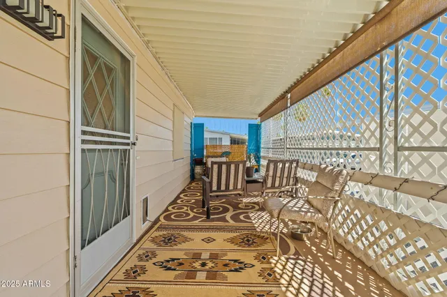 a view of a house with sitting area