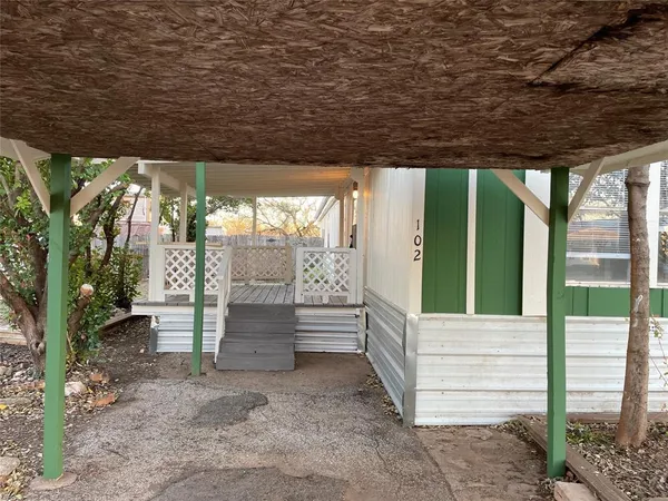 a view of a porch
