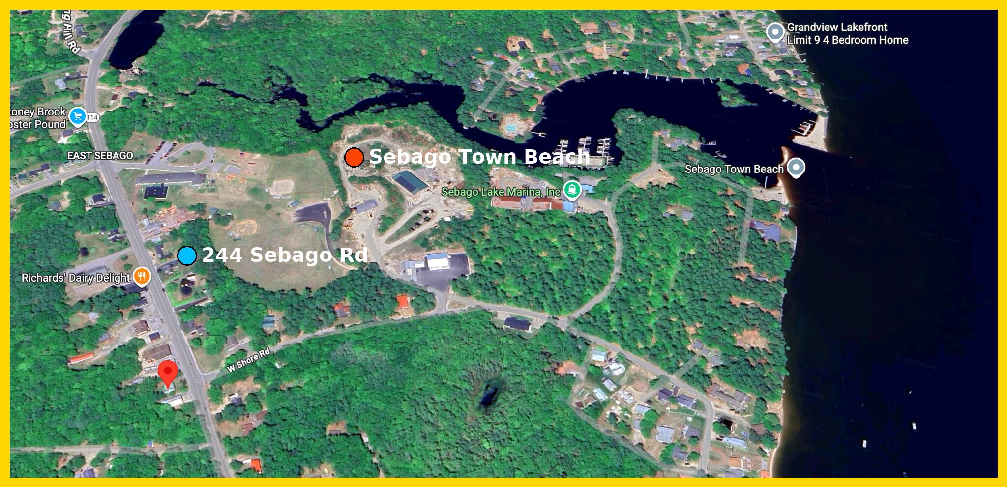 244 Sebago Road Sebago, ME 04029 - Photo 9 of 39 244 Sebago Road LOCATION