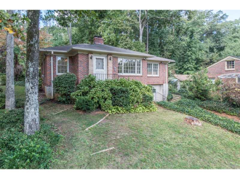 708 North Parkwood Road Decatur, GA 30030 - Photo 1 of 1 Exterior Front. Brick ranch on granite foundation