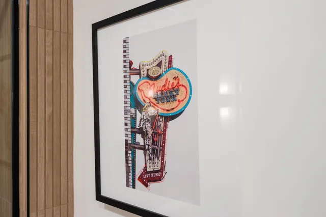 a living room with furniture and a gate